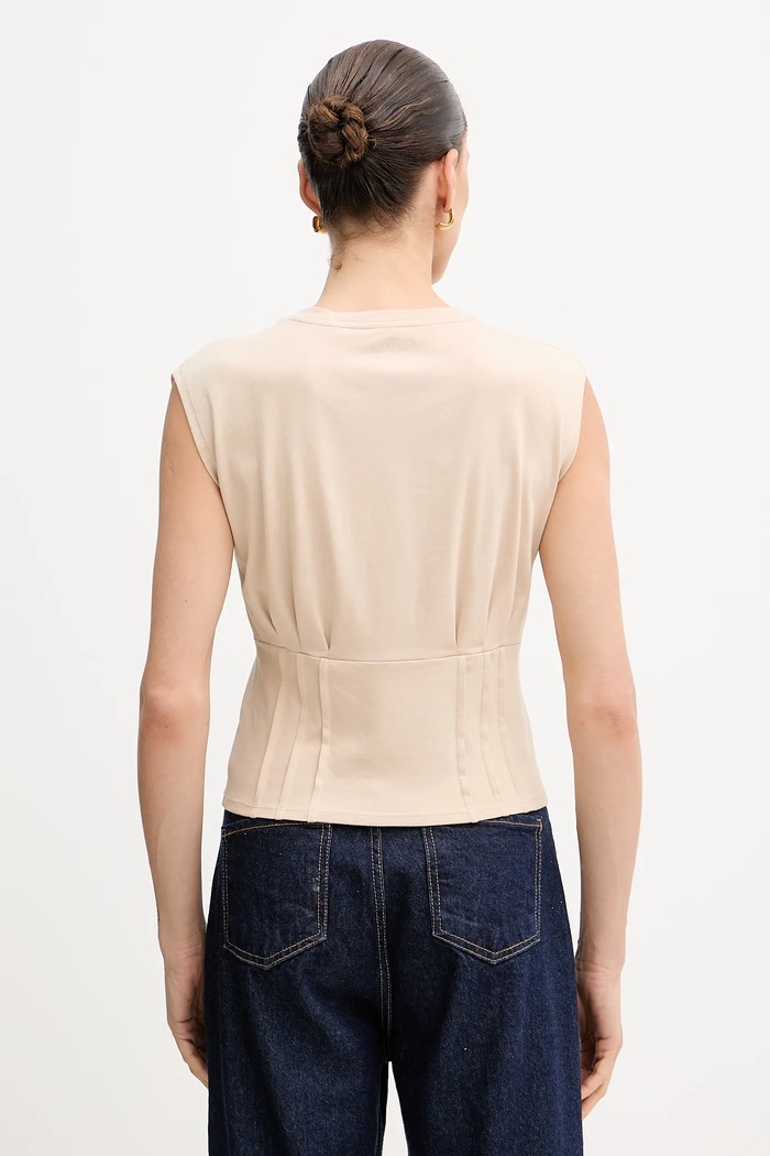 Odzież Guess top PARAKEET W5YI33.K49A1 beżowy