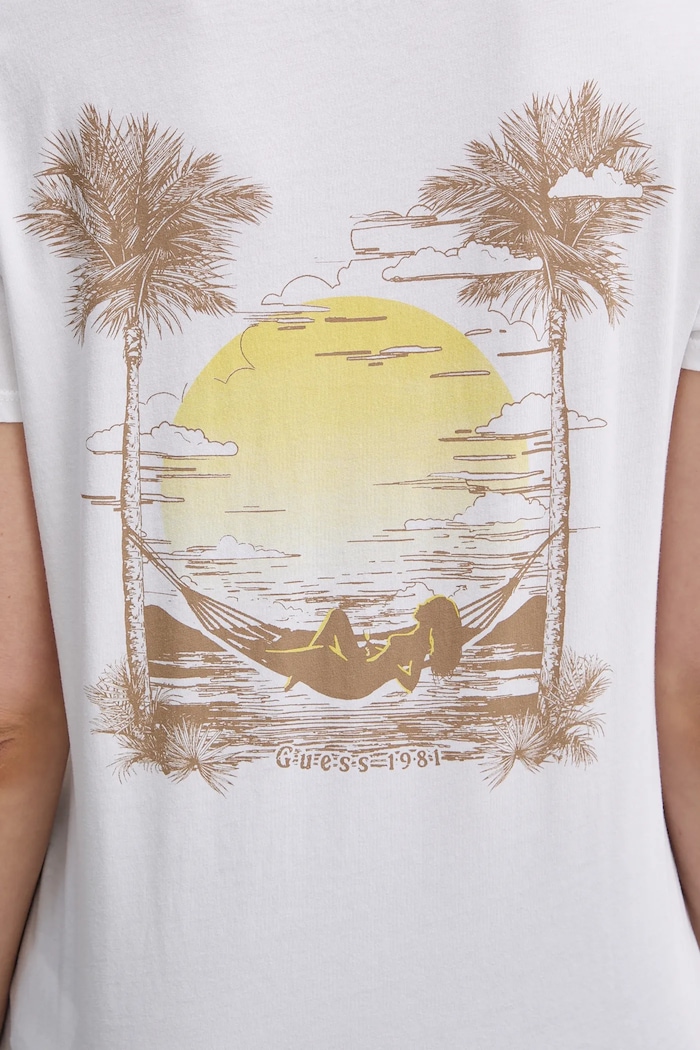 Guess tricou din bumbac W5YI35.K9RM1 alb