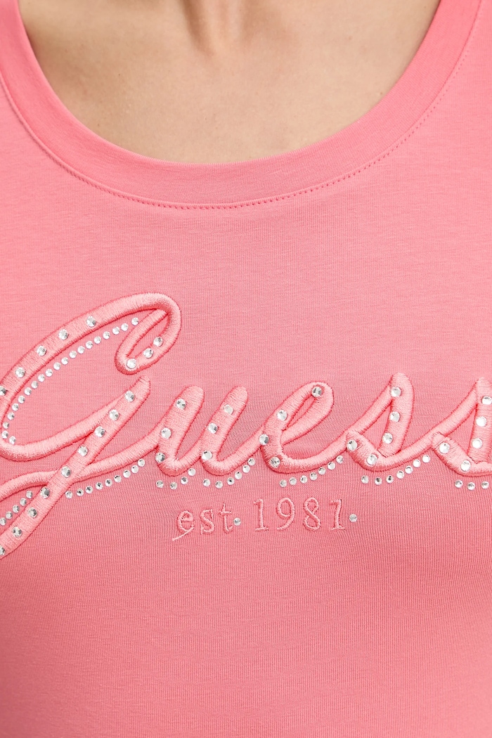 Guess tricou W5YI46.J1314 portocaliu