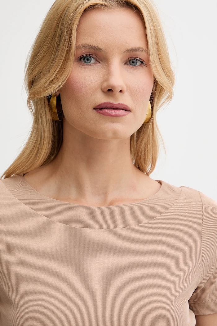 Guess t-shirt PRISCA beżowy W5YP14.KAQL2