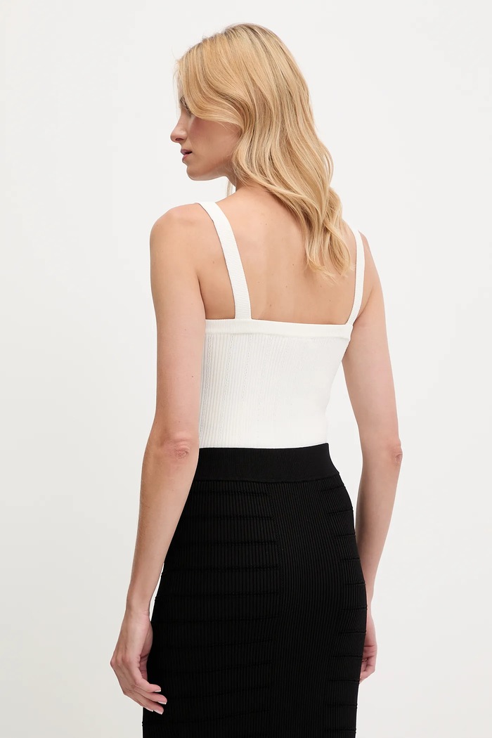Odzież Guess top EMMIE W5YR10.Z0130 biały