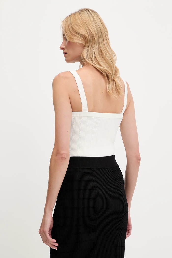 Odzież Guess top EMMIE W5YR10.Z0130 biały