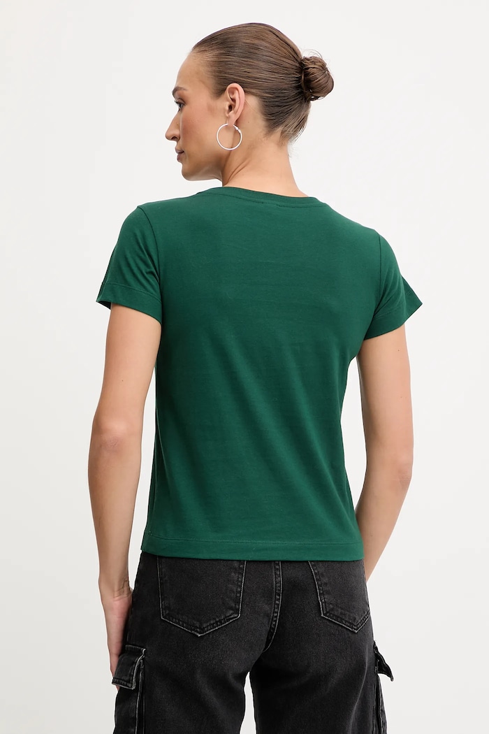 Oblečenie Bavlnené tričko Pinko 100373.A2RE zelená