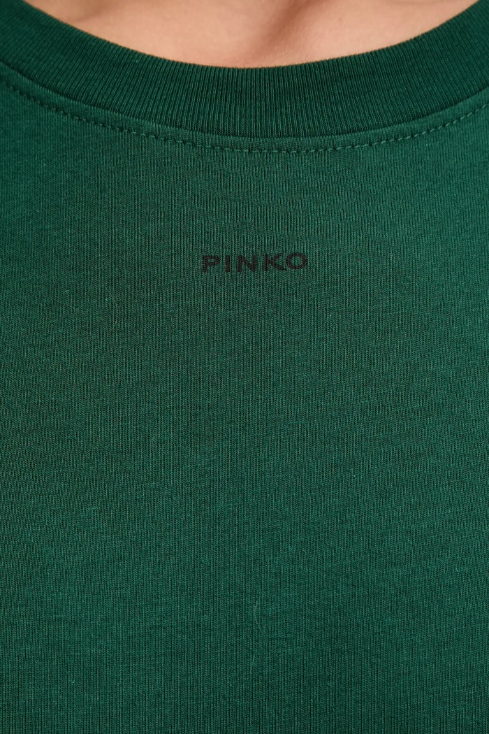 Bavlnené tričko Pinko 100373.A2RE zelená