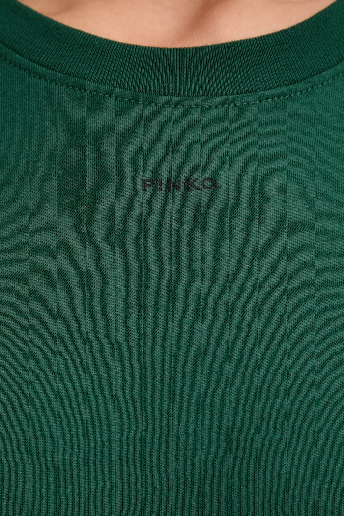 Bavlnené tričko Pinko 100373.A2RE zelená