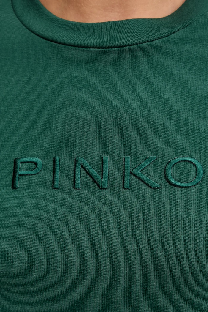 Bavlněné tričko Pinko 101752.A2RD zelená