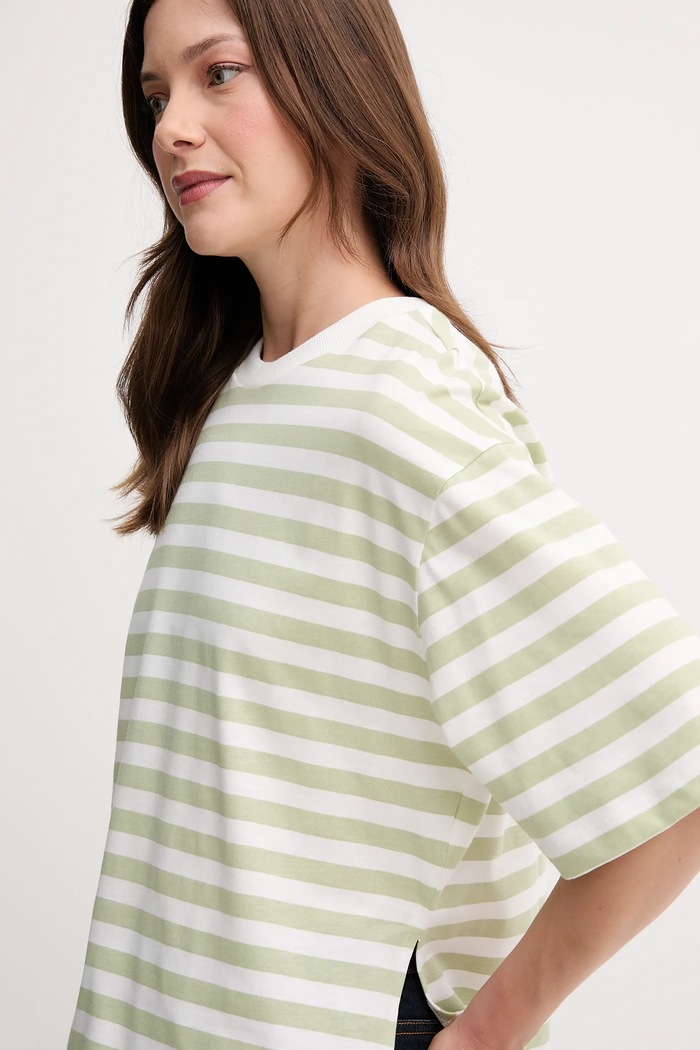 United Colors of Benetton t-shirt bawełniany zielony 34N1D10AO