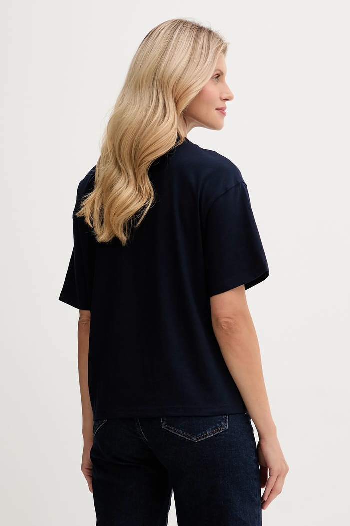 Odzież United Colors of Benetton t-shirt bawełniany 3MI5D10AY granatowy