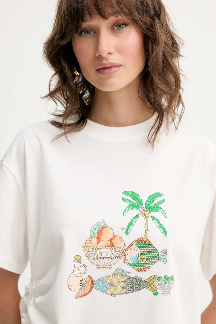 Tricou Isla Never Fully Dressed NFDTO1825 alb