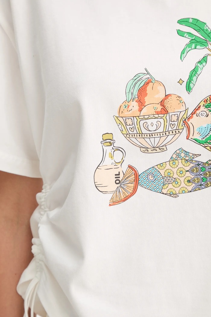 Tricou Isla Never Fully Dressed alb NFDTO1825