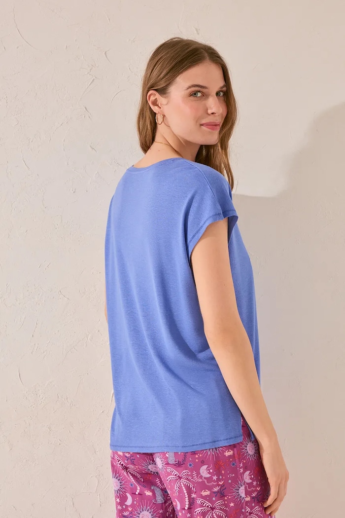 Tričko women'secret 3279718 modrá AW25