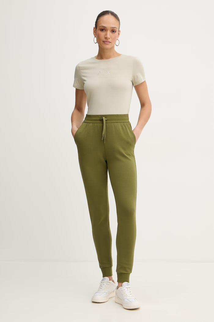 Bavlnené tričko Armani Exchange XW001459.AF10356 béžová SS26