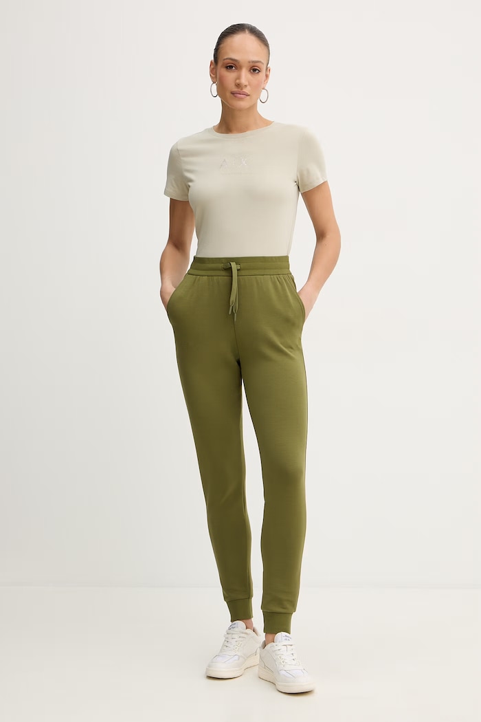 Bavlnené tričko Armani Exchange XW001459.AF10356 béžová SS26