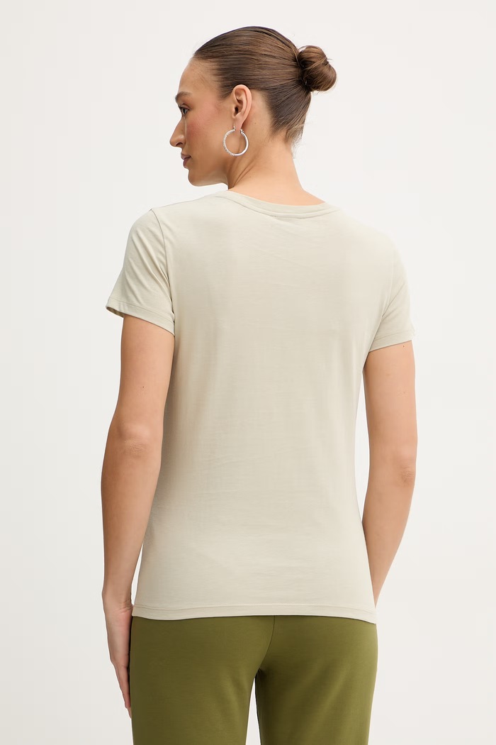 Oblečenie Bavlnené tričko Armani Exchange XW001459.AF10356 béžová