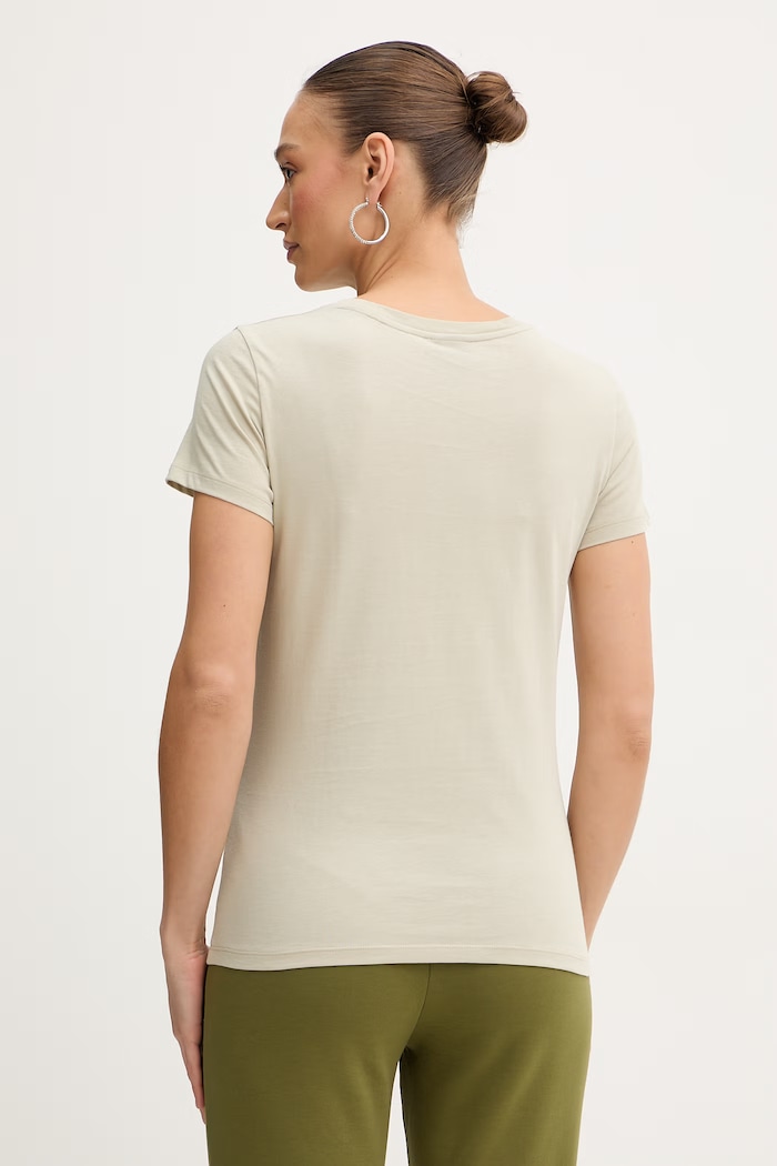 Oblečenie Bavlnené tričko Armani Exchange XW001459.AF10356 béžová