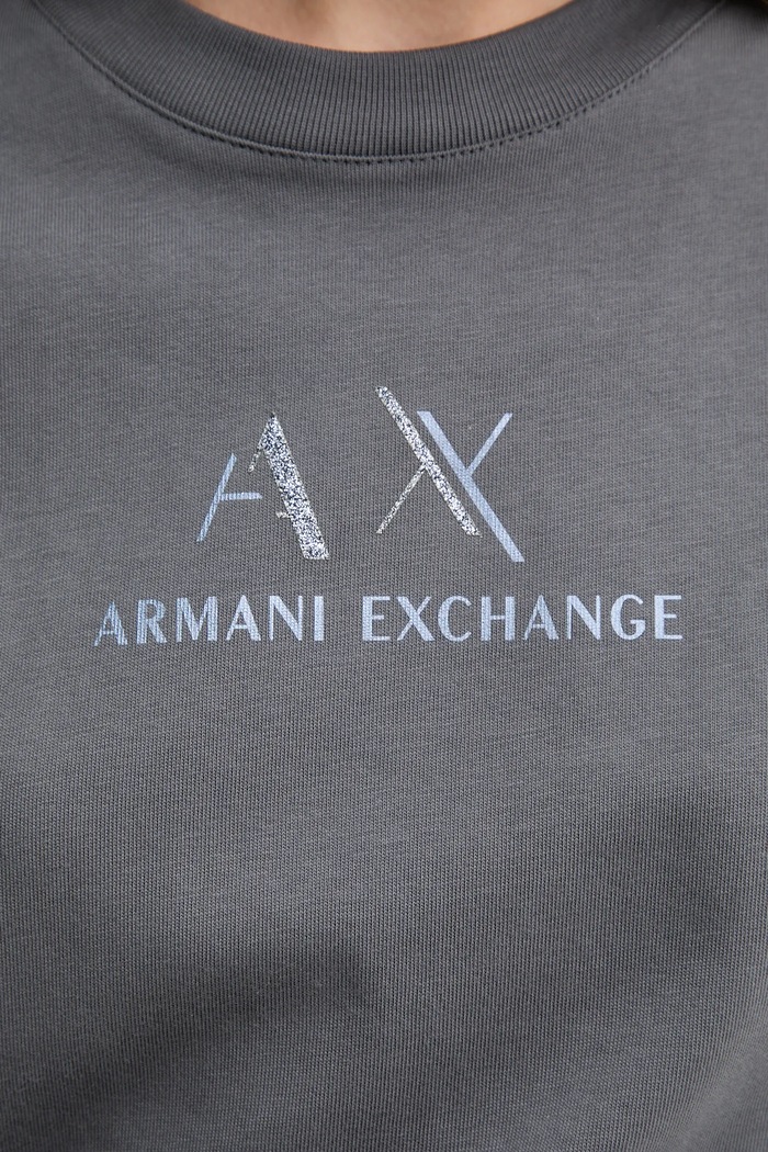 Bavlněné tričko Armani Exchange šedá XW001345.AF16356