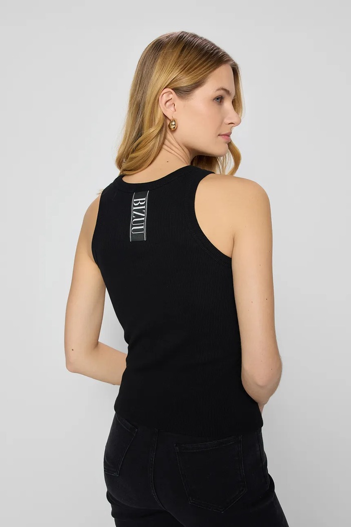 Bavlněný top Bizuu ALEXIN ALEXIN.CZARNY.SS25 černá AW25