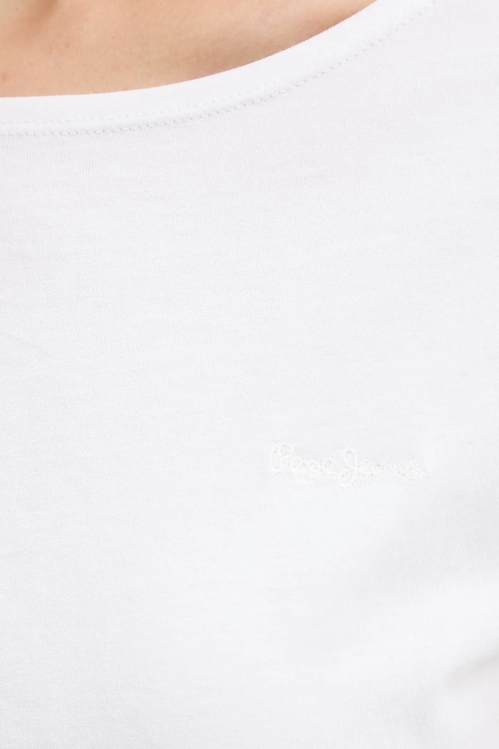 T-shirt bawełniany Pepe Jeans biały PL506117