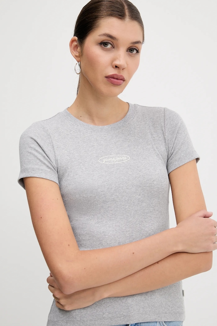 Oblečenie Tričko Guess Jeans W5YP37.KA0H1 sivá