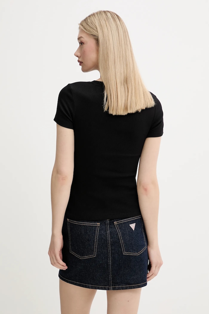Odzież Guess Jeans t-shirt W5YP37.KA0H1 czarny