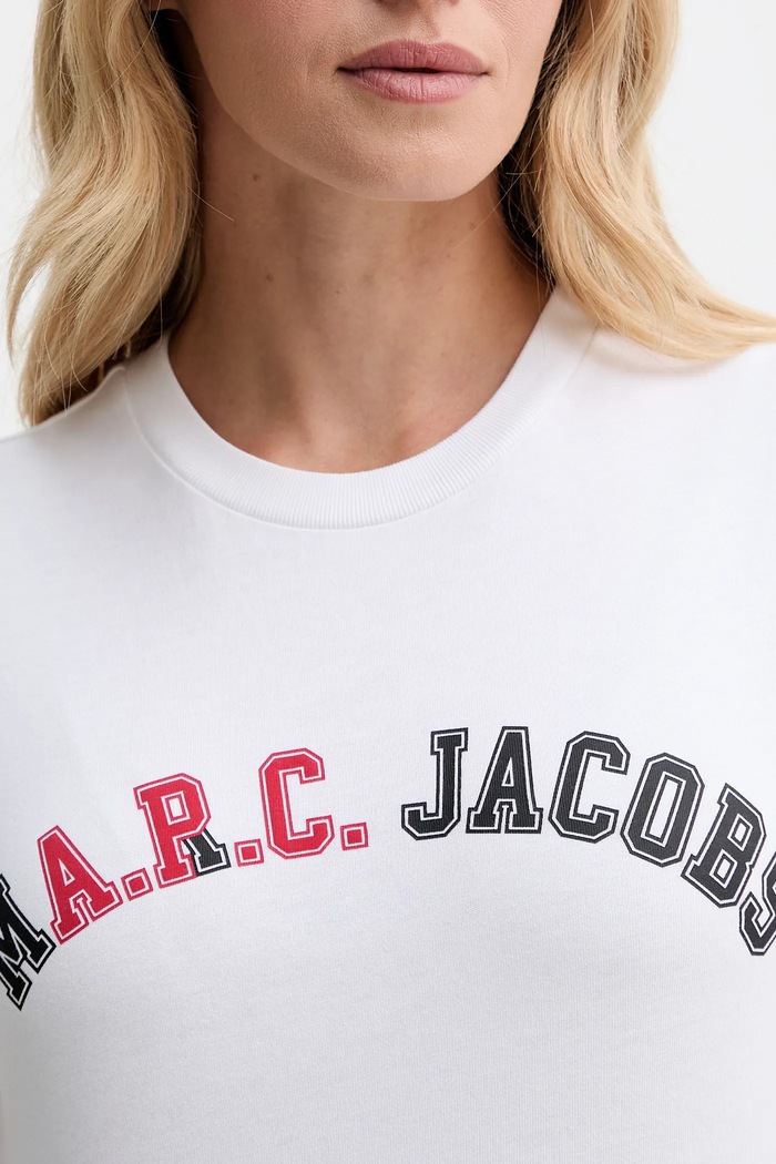 T-shirt bawełniany A.P.C. x MARC JACOBS A.P.C. biały COHKS.F26555