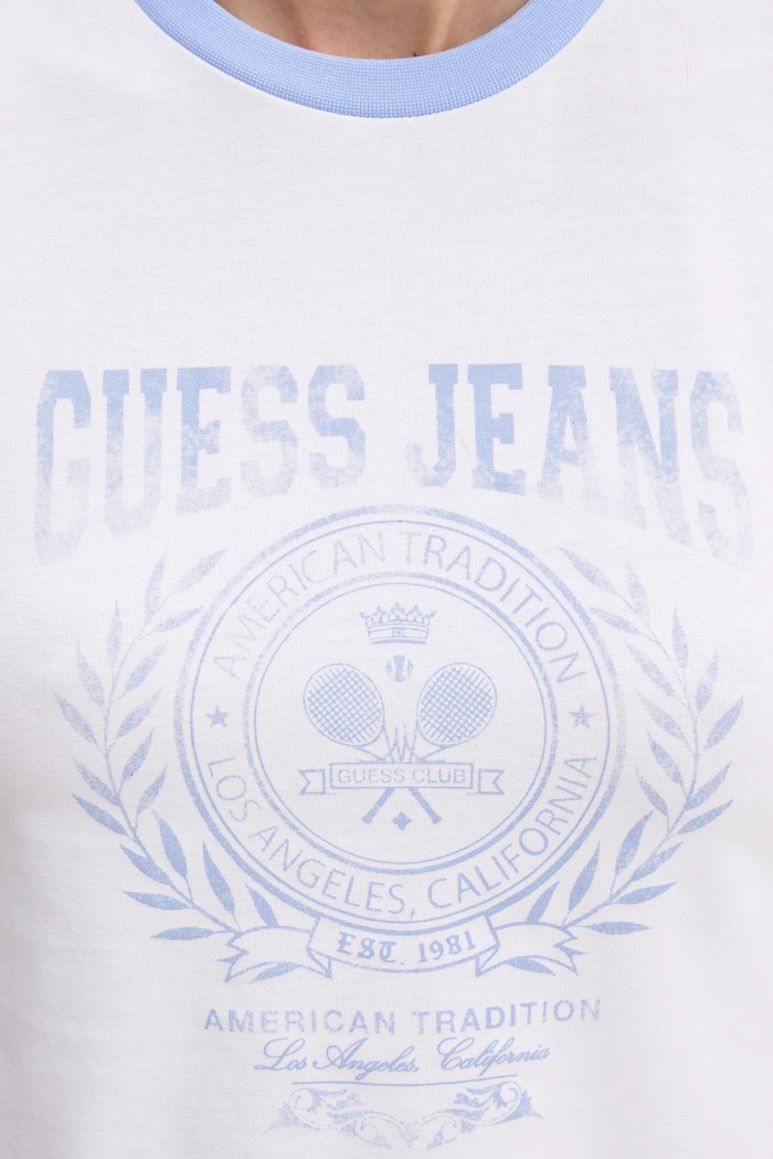 Guess Jeans t-shirt W5YI03.J1314 fehér
