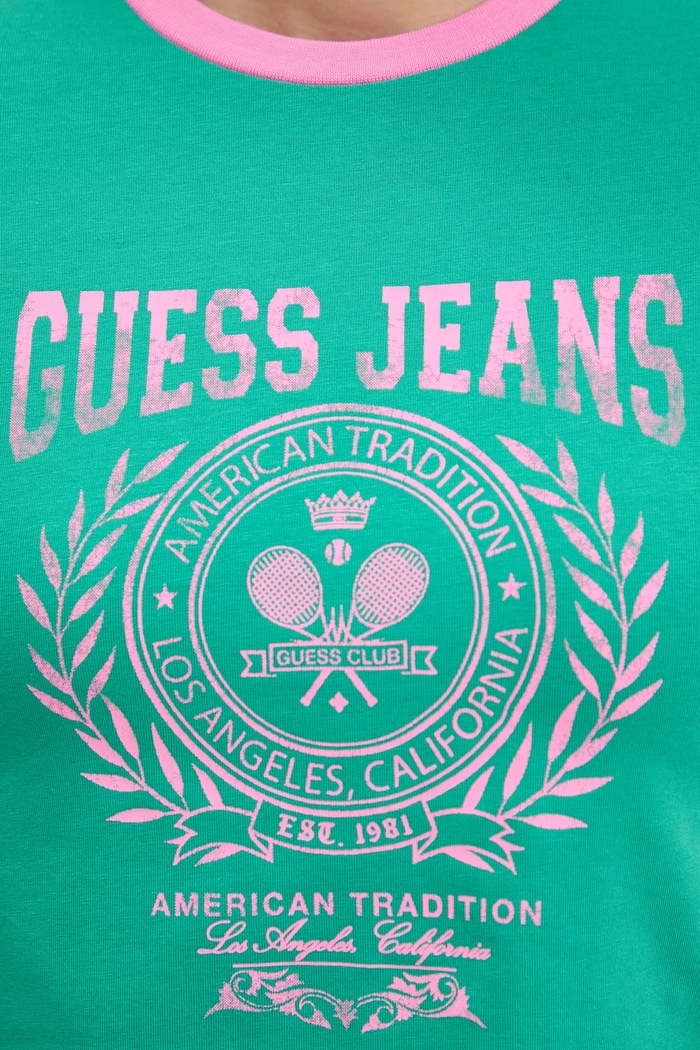 Tričko Guess Jeans W5YI03.J1314 zelená