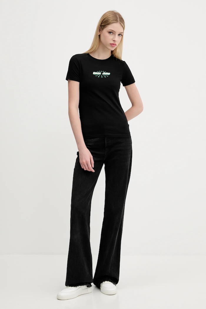 Tričko Guess Jeans W5YI04.J1314 černá AW25