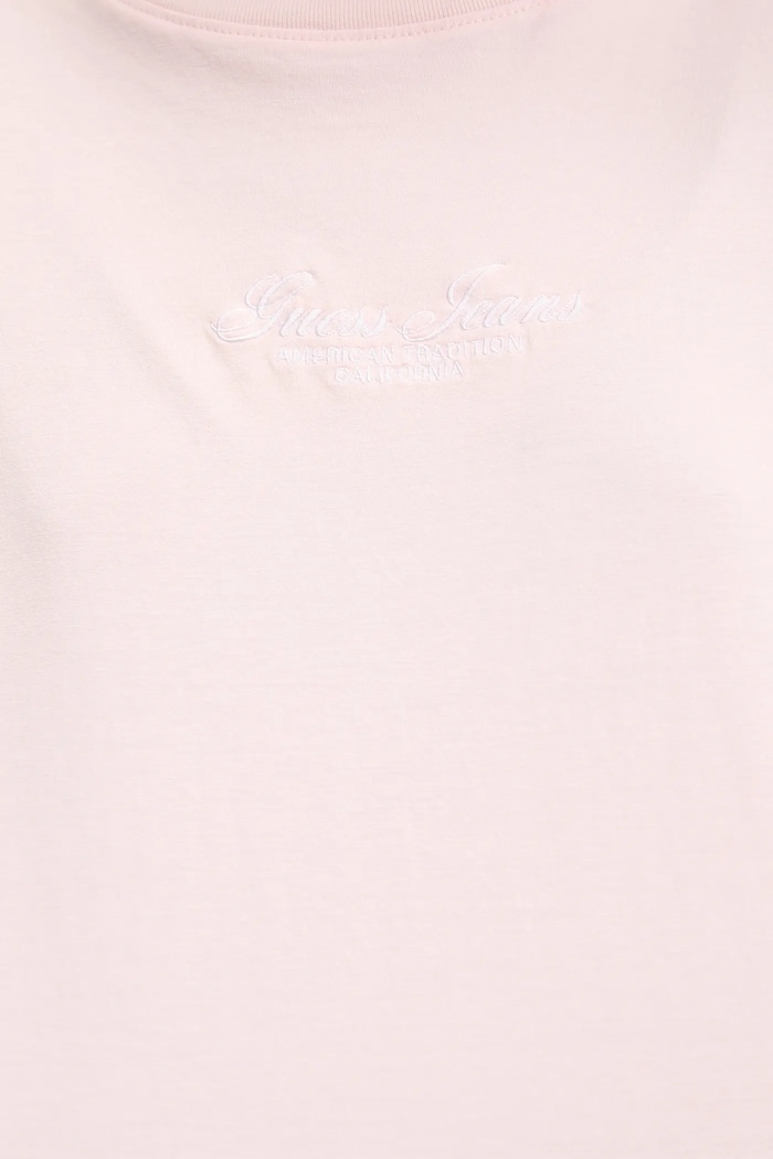 Bavlněné tričko Guess Jeans W5YI25.K8HM0 růžová