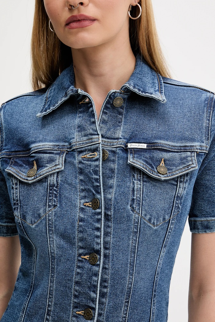 Дънкова рокля Guess Jeans W5YK55.D5R11 син