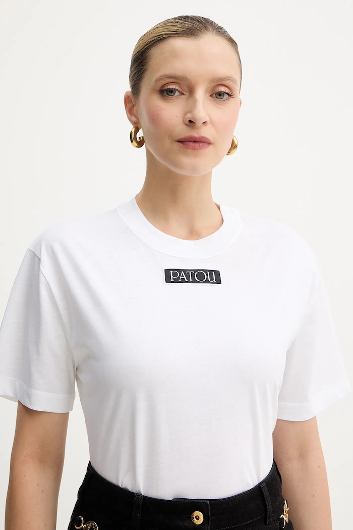 Patou t-shirt bawełniany biały JE1879999