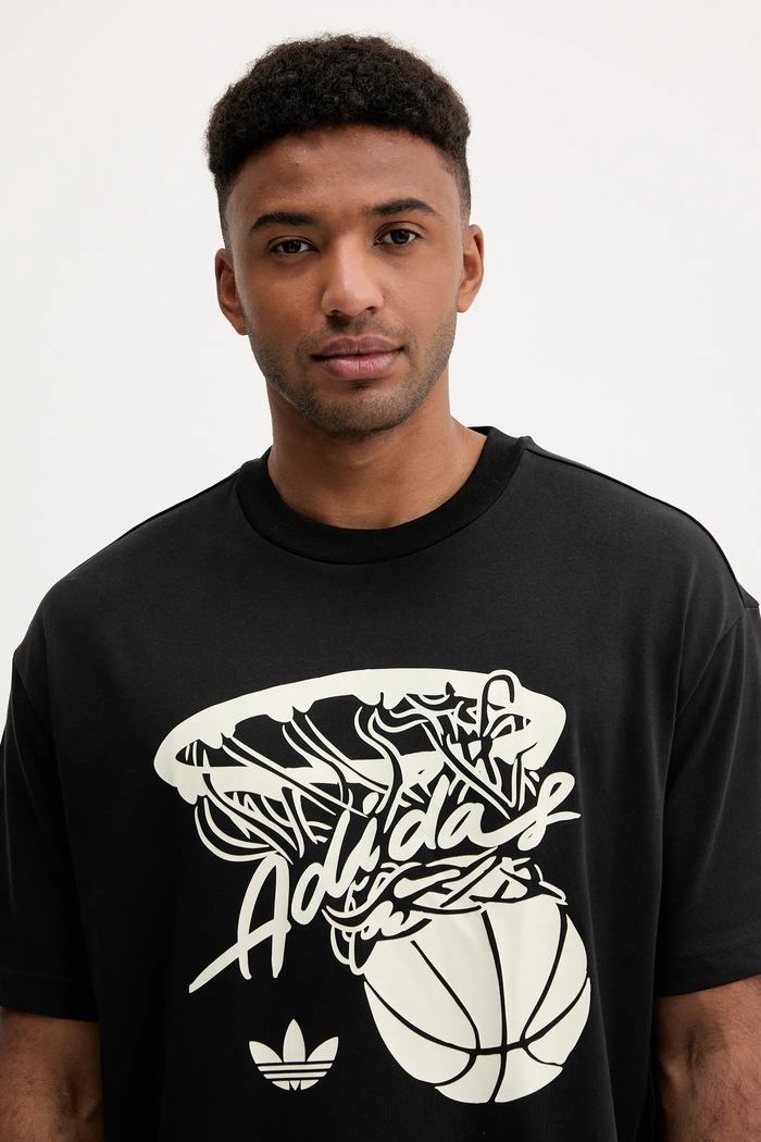 adidas Originals t-shirt Hot Shot Tee czarny JY3650