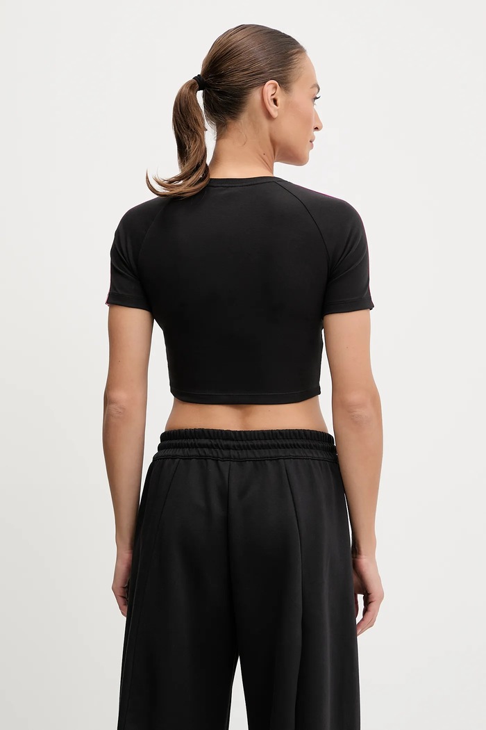 Ρούχα Μπλουζάκι adidas Originals 3-Stripes JY4858 μαύρο