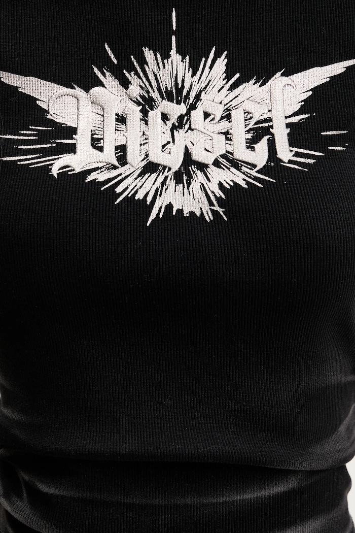 Diesel t-shirt T-ELE-LONG-P2 A14231.0WFBM czarny