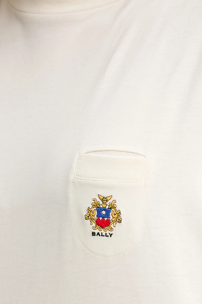 Bally tricou din bumbac WJE07E bej