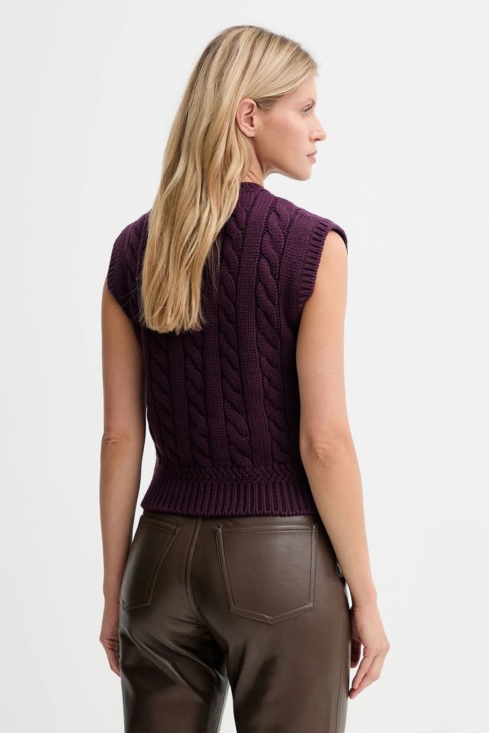 Abbigliamento Bally gilè in lana WKN0AN violetto