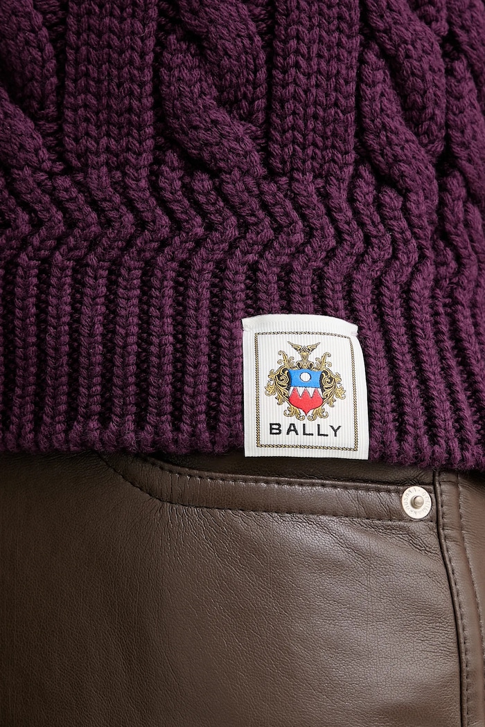 Bally gilè in lana WKN0AN violetto