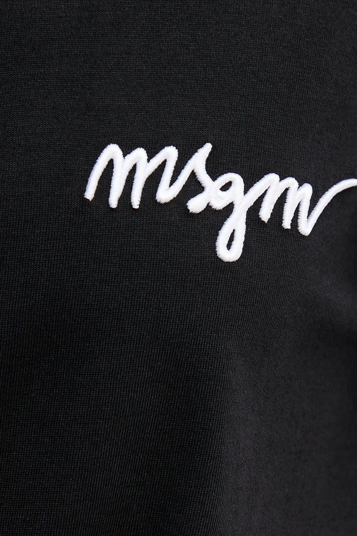 Bavlněné tričko MSGM 2000MDM540.200002 černá