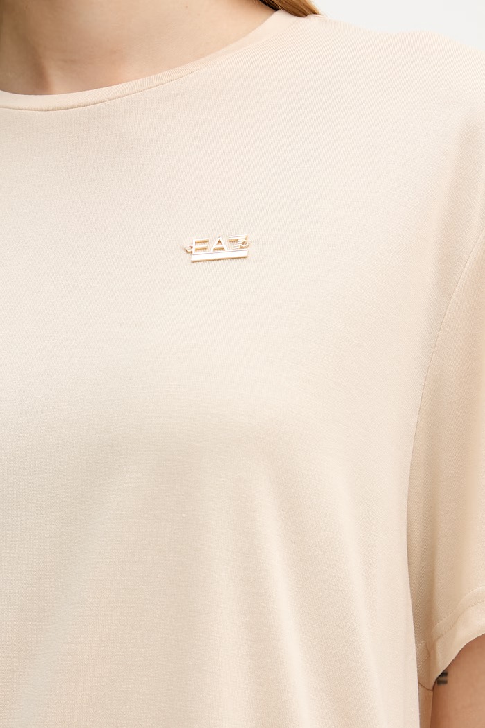 EA7 Emporio Armani tričko dámske s viskózou AF13919.7W000189 béžová