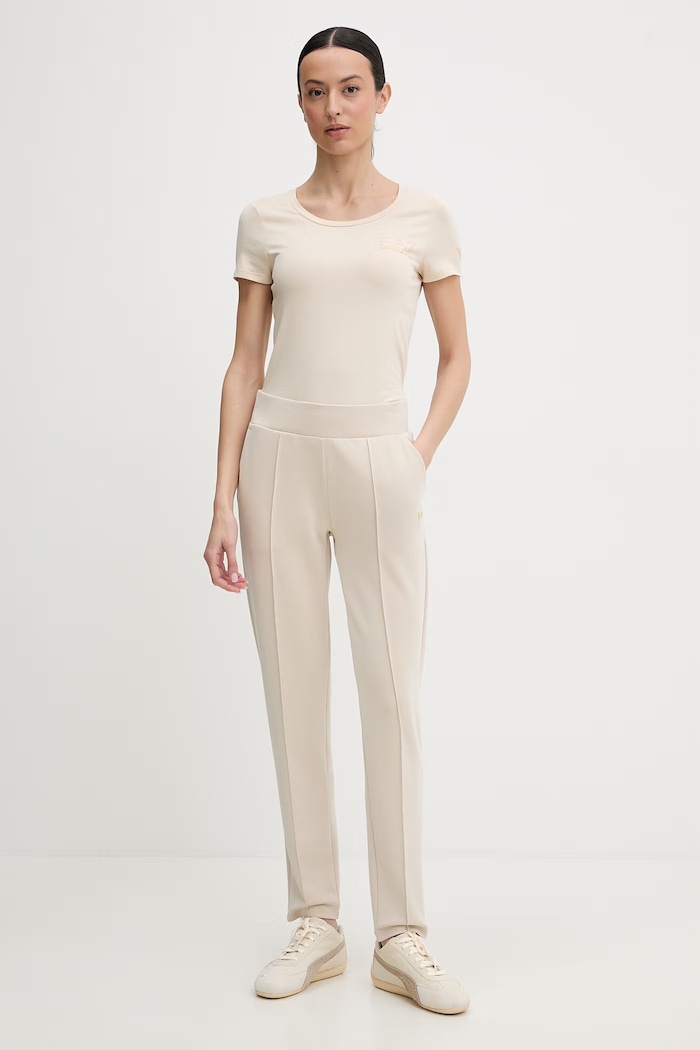 Tričko EA7 Emporio Armani TJDQZ.8NTT65 béžová SS26
