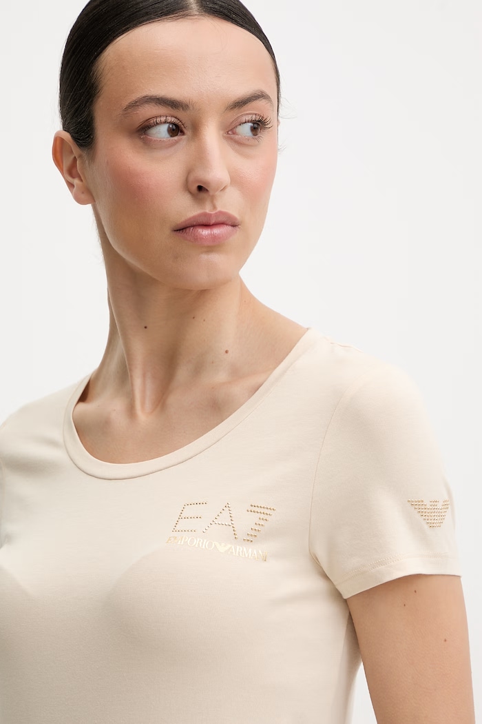 Tričko EA7 Emporio Armani béžová TJDQZ.8NTT65
