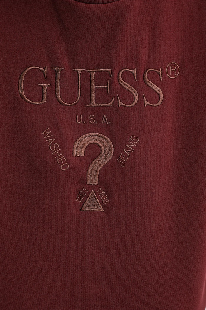 Μπλουζάκι Guess FABIA V5BI01.K1891 μπορντό
