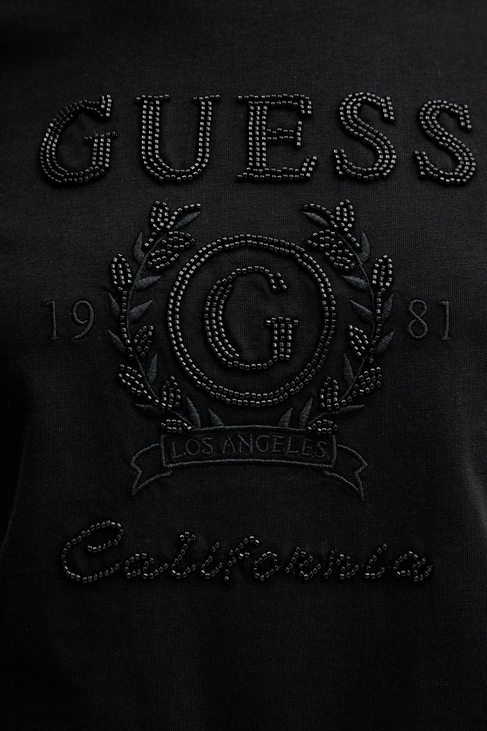 Bavlněné tričko Guess MENA V5BI07.K8FQ4 černá