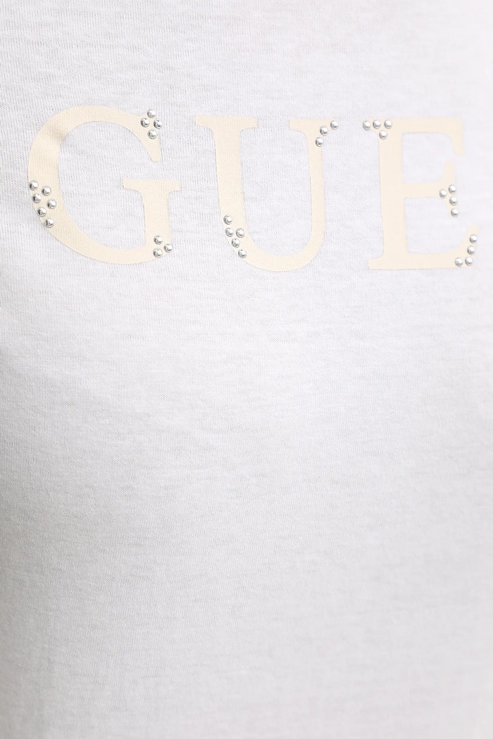 Bavlněné tričko Guess CLELIA V5BI10.I3Z14 bílá
