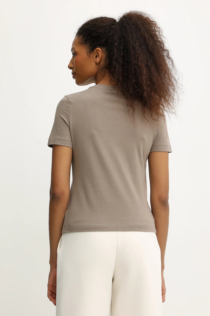 Îmbrăcăminte Guess tricou din bumbac CLELIA V5BI10.I3Z14 bej