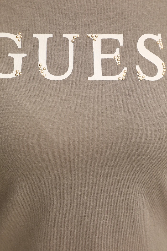 Guess tricou din bumbac CLELIA V5BI10.I3Z14 bej