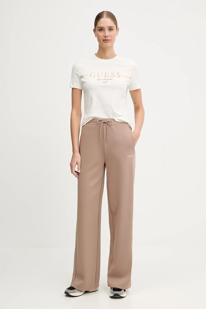 Guess tricou din bumbac BIBIA V5BI15.KA260 bej AW25