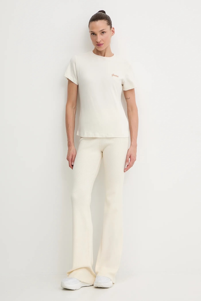 Guess t-shirt ALBA V5BI17.KCBF1 bézs AW25