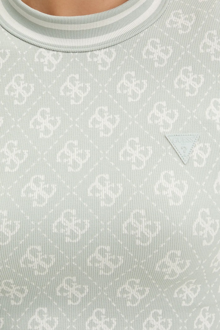 Μπλουζάκι Guess RHOMBUS V5BP07.K2000 πράσινο