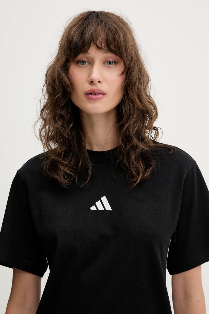adidas t-shirt in cotone Essentials nero JD0846